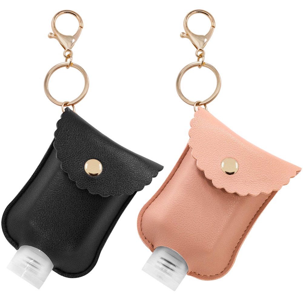 Intech Hand Sanitizer Keychain Empty Refillable Squeeze Bottles with