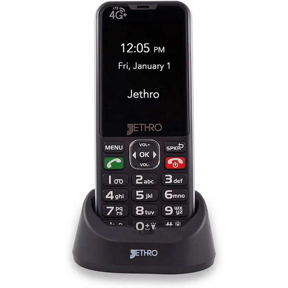 Jethro SC490 Easy-to-Use Cell Phone for Seniors and Kids - 4G Unlocked