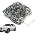 thumbnail image 5 of Wash Mitt Auto Detailing | Microfiber Wash Mitt Double-Sided for Car Cleaning - Lint Free Wash Glove and Microfiber Towels Car Washing Gloves for car Machine Washable Serut, 5 of 5