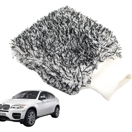 Car Wash Mitts Microfiber,Scratch Free Double-Sided Microfiber Wash Mitt | Mitts Tools Chenille Scratch-Free Car Washing Gloves Car Wash Winter Waterproof