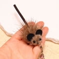 thumbnail image 4 of Simulated Cowhide Tail Mouse Toying Stick with Replacement Head Interactive Cat Teaser for Hunting Instincts and Solo Play, 4 of 7