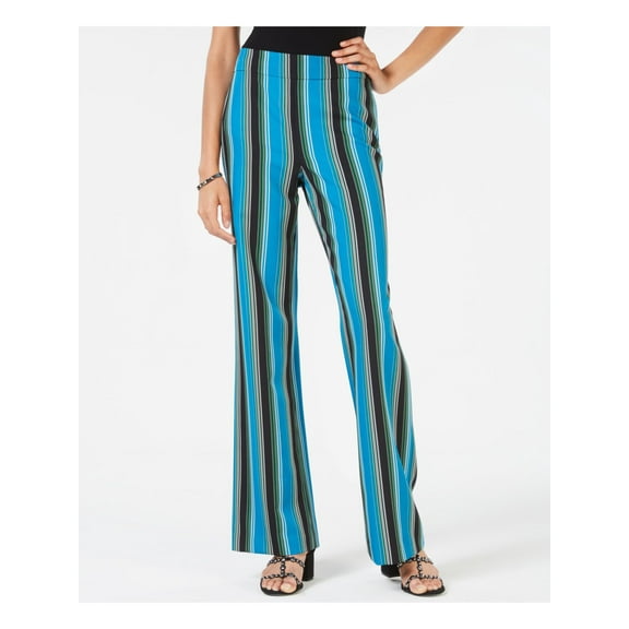 INC Womens Blue Striped Wide Leg Pants  Size: 4