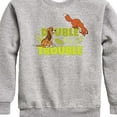 thumbnail image 3 of Disney - The Fox and the Hound - Double Trouble - Boys Youth Crew Fleece Sweatshirt, 3 of 5