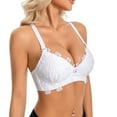 thumbnail image 2 of Wensltd Lace Bras for Women No Underwire Soft Supportive Comfortable Push Up Everyday Bra, 2 of 9