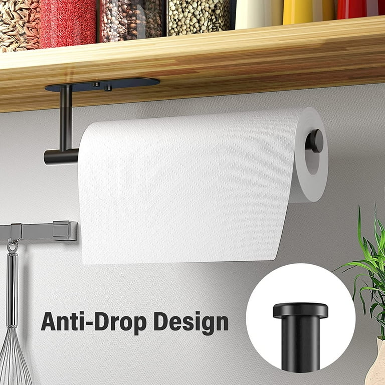 Paper Towel Holder Under Cabinet Black Paper Towel Holder Wall Mount Walmart