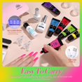 thumbnail image 2 of Kit de gel para uñas Born Pretty Neon Extension, 6 colores con lámpara, 2 of 9