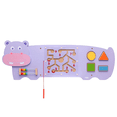 thumbnail image 1 of PLAYOUT KIDS | Panel Sensorial de Pared Safari Diseño Hipopótamo con Ábaco y Laberinto Magnético, 1 of 4
