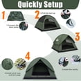 thumbnail image 4 of Purebox Camping Tent 3-4 Person Waterproof Windproof Outdoor Hiking Shelter with Rainfly, 4 of 9