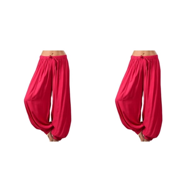 Jumpingount Pantalones de pierna ancha para descansar, pantalones informales de talla grande, ropa de playa para baile de Yoga, pantalones de farol Type6 NO6