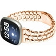 thumbnail image 3 of REQO Metal Bands Compatible with Fitbit Versa 4/Versa 3/Sense 2/Sense, Women Replacement Wristband, 3 of 8