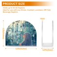 thumbnail image 3 of Qxltty Wind Chimes Lass Acrylic Napkin Holder Set of 2 Transparent Dining Table Kitchen Cafeteria Home Decor 4.1x4.9x1.97in, 3 of 9