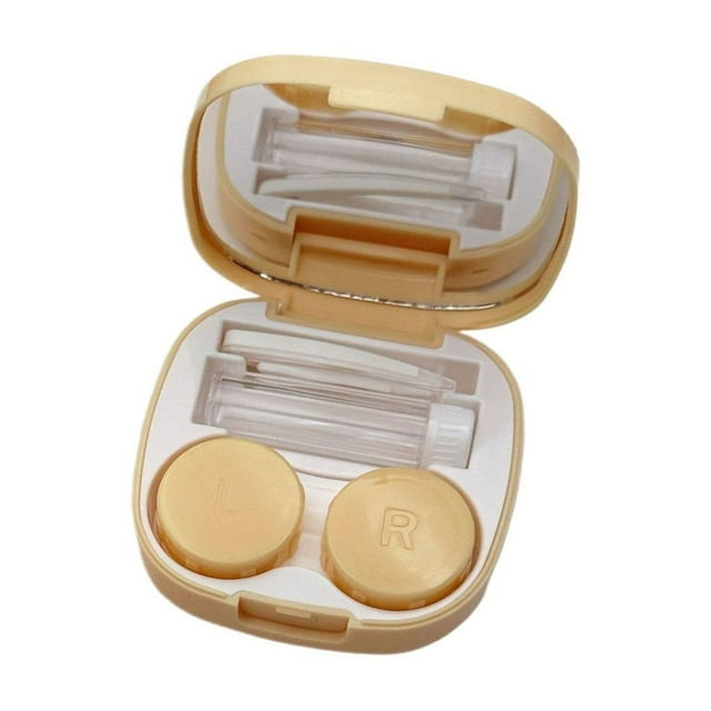 Popular Home Essentials, Case Travel Size Cute Colored Contact Applicator Removal Tool Kit with Solution Bottle for Daily Outdoor