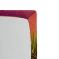 thumbnail image 2 of Ambesonne Orange Fitted Sheet, Summer Sunset on Beach, Queen Size, Orange and Yellow, 2 of 2