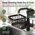 Hanging Faucet Drain Rack with Drip Tray – Stainless Steel Sink Drip ...