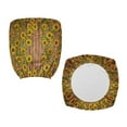 thumbnail image 7 of ZUXONGSY Sunflower Wood Desk Chair Cover 2 Pcs Polyester Rolling Chair Cover with Elastic Bottom Chair Seat Cover + Backrest Cover Wear Resistant for Student Office Worker, 7 of 7