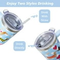 thumbnail image 5 of Dachshund Gifts Cup for Women Girls, 40oz Tumbler with Handle and Straw Lid, Stainless Steel Double Walled Insulated Mug Water Bottle, Cute Dog Lover Birthday Gift Idea, 5 of 6