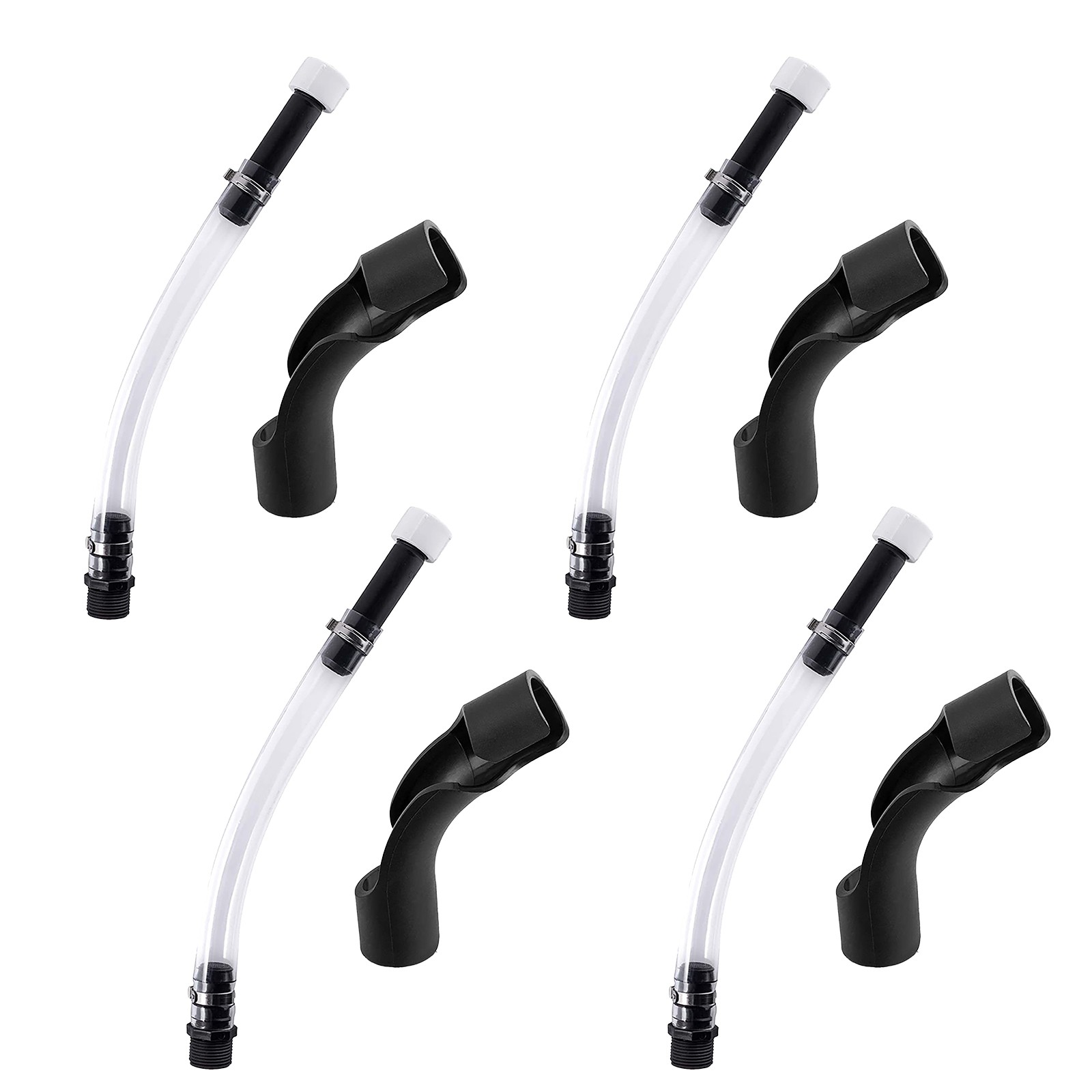 4 Pieces Racing Fuel Fuel Jug Hose 14 Inch Filler Hose Transparent Gas