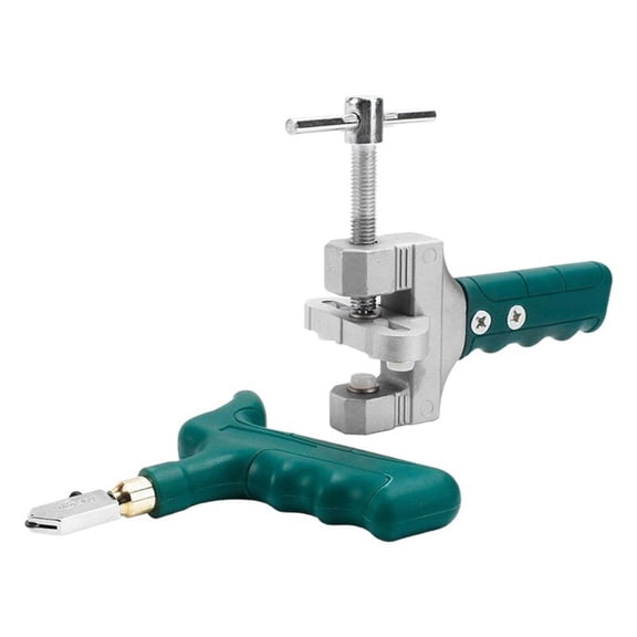 Glass Tile Cutter Tool Kit, Including Glass Breaking Pliers and Glass Cutter, Mirror Cutting Kit, Glass Running Pliers Ceramic Cutting Tool for Easy Glide Glass & Tile Cutter