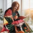 thumbnail image 3 of Mushroom Blanket Butterfly Botanical Soft Throw Blanket for Couch Sofa Bed Mushroom Gifts Decor (Mushrooms Moon, 60x50in), 3 of 6
