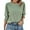 Grass Green, variant on TEMOFON 3/4 Sleeve Womens Tops Dressy Casual Blouses Crew Neck Work Shirts Trendy Tops with Smocked Cuffs Womens Clothes Basic Business Shirts