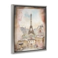 thumbnail image 2 of Stupell Industries French Country Eiffel Tower Window View Gray Floating Frame Canvas Art, 17 x 21, by Creative Studio, 2 of 8