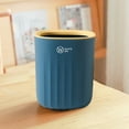 thumbnail image 5 of Small Trash Can with Lid, Mini Trash Can for Bathroom, Office and Bedroom, Small Bathroom Garbage Can with Swing Top, Compact Waste Basket for Desk, Dorm & Home, Blue - Xuniizn, 5 of 9