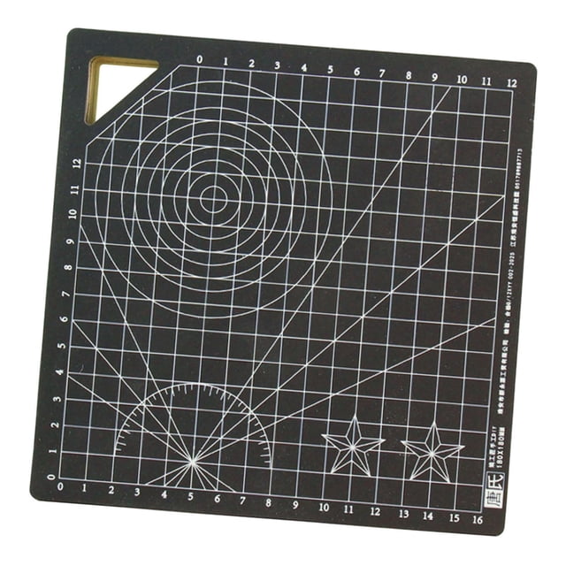 GUOOL Cutting Mat Craft Mats Sturdy Hobby Non Slip Multifunctional Sewing Crafts Black 18 cm
