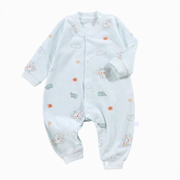 Baby Newborn Romper Clothes, Long Sleeve Romper Newborn Infant Baby Bodysuit Jumpsuit for Girls