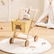 thumbnail image 2 of ROBOTIME - Carrito de Compras de Madera para niños pequeños, Caminante de Madera Ajustable en Altura para bebé, Caminante Sentado para Caminar para bebé aprendiendo a Caminar Durante 10 Meses, 1 año, 2 of 4