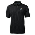 thumbnail image 2 of Men's Cutter & Buck Black Kansas Jayhawks Big & Tall Virtue Eco Pique Tile Print Recycled Polo, 2 of 3