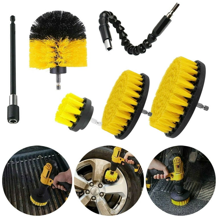 1111Fourone 12Pcs Electric Drill Brush Set Power Scrubber Scouring