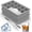 Gray, variant on Silicone Ice Cube Trays for Freezer 2 Pack, Easy Release Square Ice Cubes Mold, Best Rubber Ice Cube Tray for Whiskey Cocktail Coffee, Mini Fridge Old Fashioned Silicone Ice Tray