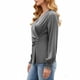 thumbnail image 4 of Ounisa Womens Business Casual Blouses Dressy Work Tops Fall Fashion 2025 V Neck Pleated Long Sleeve Shirts, 4 of 7