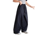 thumbnail image 3 of Girls Wide Leg Casual Pants Loose Fit Comfortable Trousers For Big Kids And Soft Everyday Wear Tween Kids Summer Soft Comfy Cute Basic Pants, 3 of 3