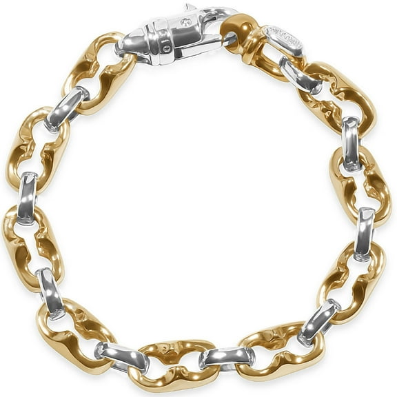 Pompeii Men's Link 14k Gold (50gram) or Platinum (80gram) 9mm Bracelet 8.75" (,)