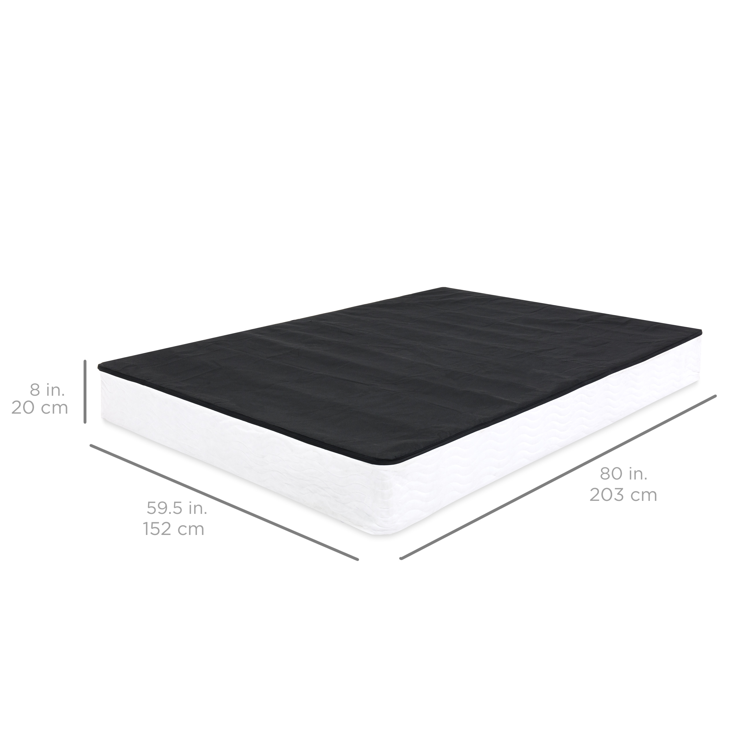 Best Choice Products Box Spring Mattress Foundation W Cover Queen Walmart Com Walmart Com