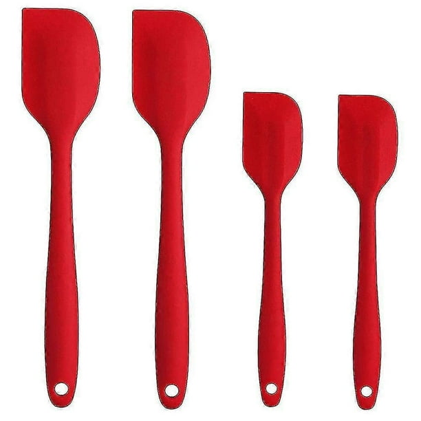600f High Heat-resistant Premium Silicone Spatula Set, Seamless Design Non-stick Rubber With Cooking/baking Utensil Set Of 4