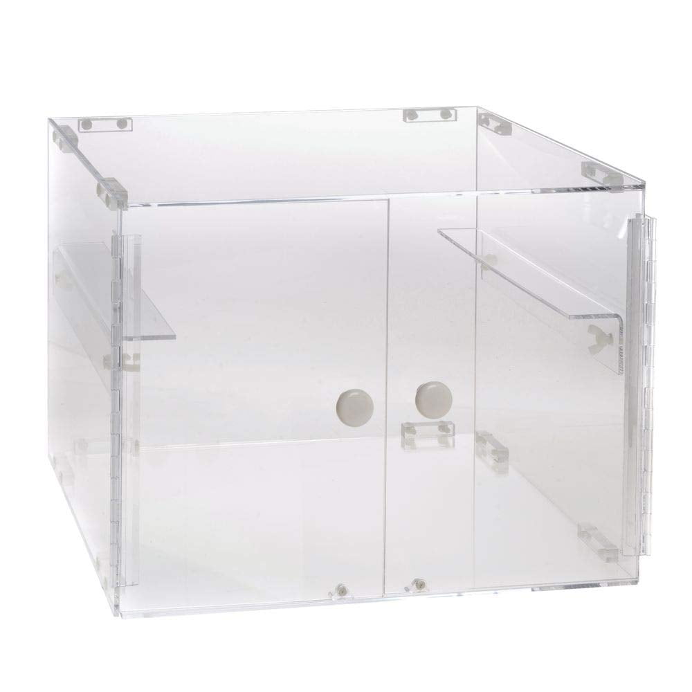 HUBERT® Stackable Countertop Display Case 2-Tier Rectangular Clear Acrylic  19