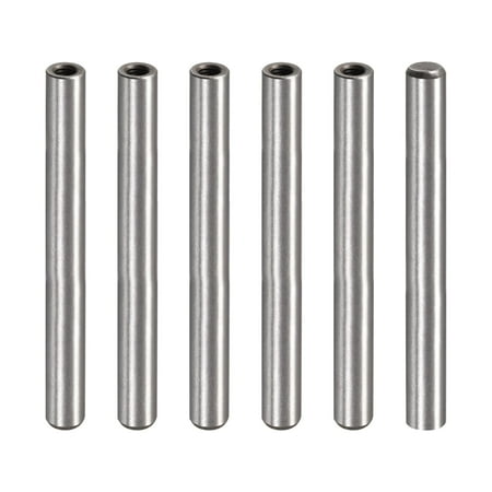 

M6 Internal Thread Dowel Pin 6 Pack 10x100mm Chamfering Flat Carbon Steel Cylindrical Pin