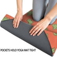 thumbnail image 3 of Coral Green Dinosaur Pattern Hot Yoga Mat Towel Non Slip for Hot Yoga - Quick-Drying Yoga Mat Cover with 4 Corner Pockets with Travel Bag - Hot Yoga Towel Non Slip Grip Moisture Wicking Sweat 70"x26", 3 of 6