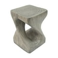 thumbnail image 6 of LiviNest MGO Twist Side Table - Sculptural Modern Furniture for Patio & Living Room - Compact 11.75x11.75x16 Inch Grey Wood-Like Accent Table for Adults & Design Enthusiasts, 6 of 6