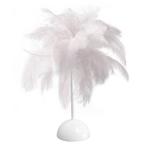 RKSTN Lights Feather Table Lamp Bedside Lamp Night Light Battery Operated LED Table Lamp For Bedroom Living Room Party Wedding Centerpiece Christmas Valentine's Day Decor Lights