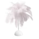 thumbnail image 2 of Lámpara de mesa Feather - Luz nocturna LED a pilas para dormitorio, salón, centro de mesa de boda, decoración de fiestas, blanco y rosa, 2 of 7