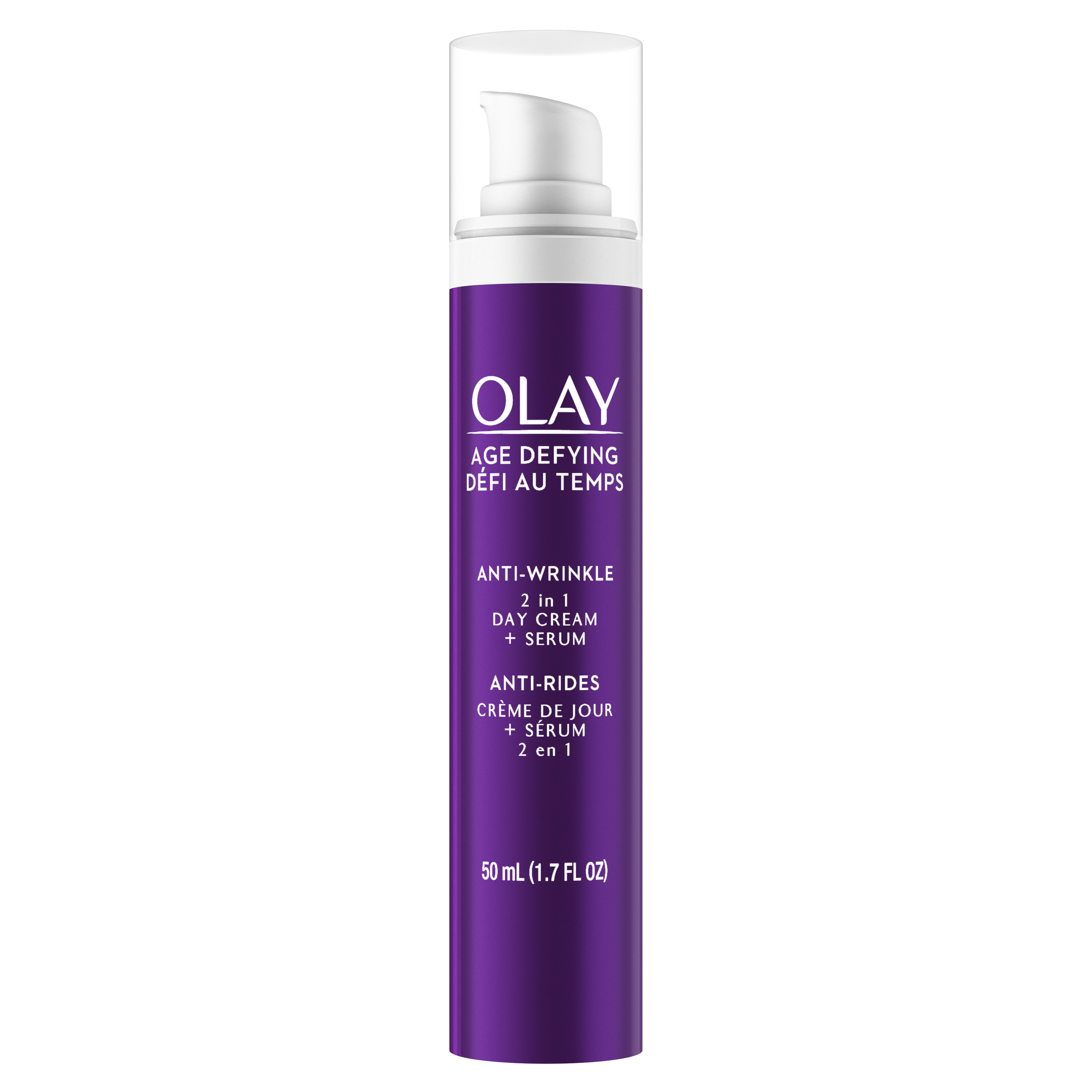 Olay Age Defying 2 in 1 Day Cream Plus Serum, Anti-Wrinkle, All Skin Types, 1.7 oz - image 4 of 9