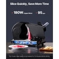 thumbnail image 6 of VEVOR Meat Slicer, 7.5 inch Electric Deli Food Slicer, 180W Meat Cutter with two Premium SUS420 Blades, 0-0.6 inch Adjustable Thickness,Food Slicer Machine for Meat,Hard Bread and Cheese,Home Use, 6 of 9