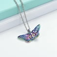 thumbnail image 3 of Personlized Butterfly Urn Necklaces Cremation Jewelry for Ashes for Women Men Memorial Human Ashes Pendant, 3 of 7