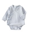 thumbnail image 2 of Bovxnpu Toddler Kids Boys Girls Bodysuit Unisex Long Sleeve Pullover Tagless Warm Sleepwear Bodysuits, 2 of 7