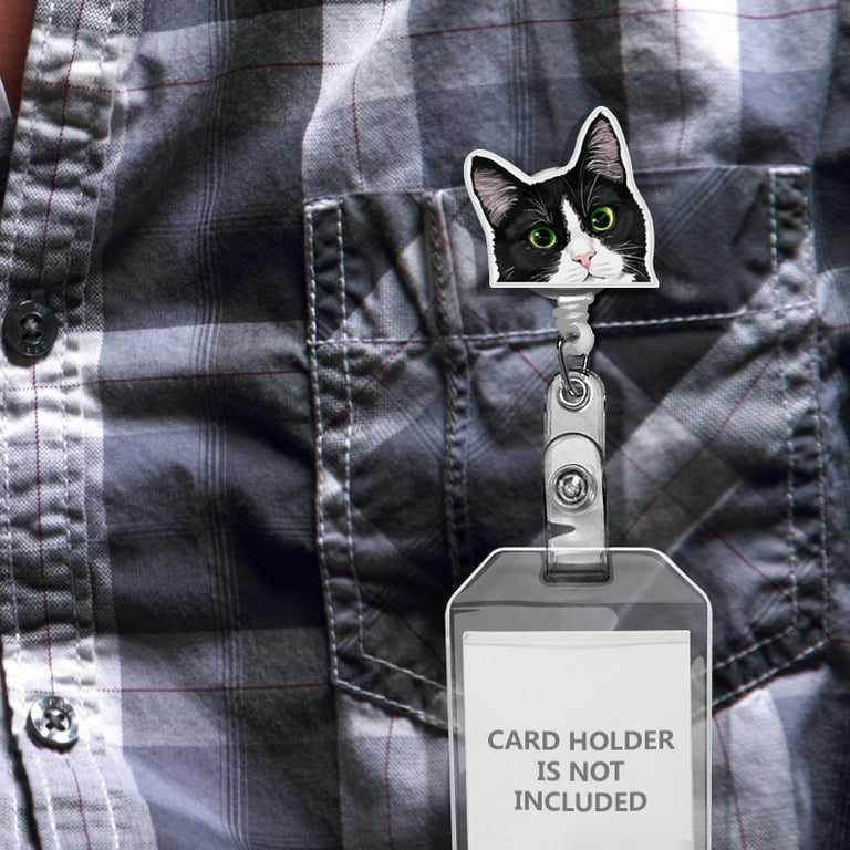 WIRESTER Animal Design Key Card Holder Belt Clip Reel Id Badge