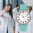 thumbnail image 2 of Watches for Women Ultra-Thin Waterproof Nurse Watch with Silicone Band,Military Time Luminous Easy Read Dial Watch Birthday Gift for Women Men, 2 of 8