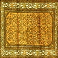thumbnail image 1 of Ahgly Company Machine Washable Indoor Square Persian Yellow Traditional Area Rugs, 7' Square, 1 of 4
